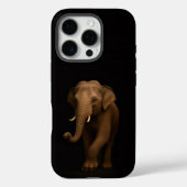 Black 4 Luxe iPhone 16 Pro, Indian Elephant Case-Mate iPhone Hülle (Rückseite)