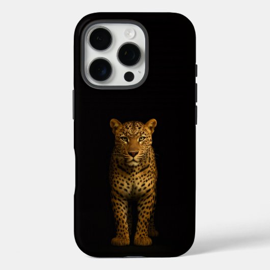 Black 4 Luxe iPhone 16 Pro, Majestic Leopard Case-Mate iPhone Hülle (Rückseite)