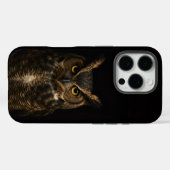 Black 4 Luxe iPhone 16 Pro Mate, Golden Eye Owl Case-Mate iPhone Hülle (Rückseite (Horizontal))
