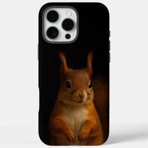Black 4 Luxe iPhone 16 Pro Max Fall, Red Squirrel Hülle