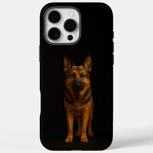 Black 4 Luxe iPhone 16 Pro Max, German Shepherd Case-Mate iPhone Hülle (Rückseite)