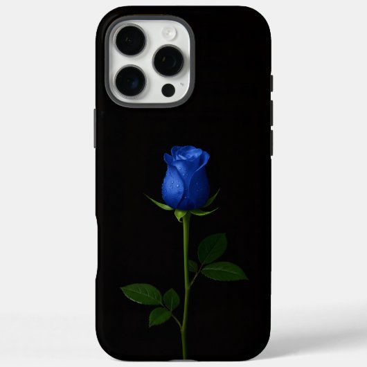 Black 4 Luxe iPhone 16 Pro Max, Midnight Blue Rose Case-Mate iPhone Hülle (Rückseite)
