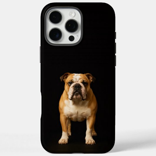 Black 4 Luxe iPhone 16 Pro Max Stamina Bulldog Case-Mate iPhone Hülle (Rückseite)