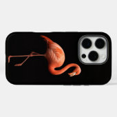 Black 4 Luxe iPhone 16 Pro, rosa Flamingo Bird Case-Mate iPhone Hülle (Rückseite (Horizontal))