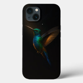 Black 4 Luxe iPhone Case, Blue-Golden Hummingbird Case-Mate iPhone Hülle