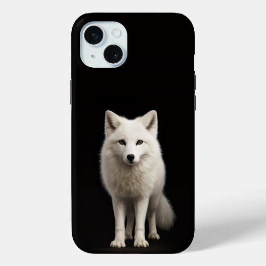 Black 4 Luxe, Ivory Arctic Fox iPhone 15 Plus Case-Mate iPhone Hülle (Rückseite)