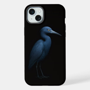 Black 4 Luxe, Kleiner blauer Reiher iPhone 15 Plus Hülle