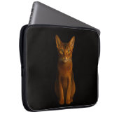 Black 4 Luxe Laptop Sleeve, Abyssinian Beauty Laptopschutzhülle (Vorne Rechts)