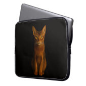 Black 4 Luxe Laptop Sleeve, Abyssinian Beauty Laptopschutzhülle (Vorderseite Links)