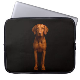 Black 4 Luxe Laptop Sleeve, Agile Vizsla Dog Laptopschutzhülle