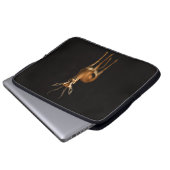 Black 4 Luxe Laptop Sleeve, Elegant Gazella Laptopschutzhülle (Vorne Knopf)