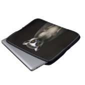 Black 4 Luxe Laptop Sleeve, Gentle Lemur Laptopschutzhülle (Vorne Knopf)