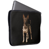 Black 4 Luxe Laptop Sleeve, Hairless Terrier Dog Laptopschutzhülle (Vorne Rechts)