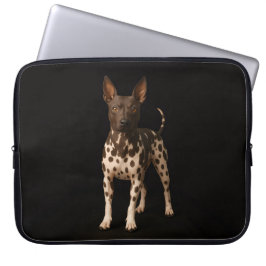Black 4 Luxe Laptop Sleeve, Hairless Terrier Dog Laptopschutzhülle