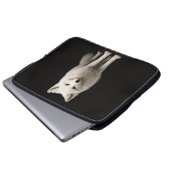 Black 4 Luxe Laptop Sleeve, Ivory Arctic Fox Laptopschutzhülle (Vorne Knopf)