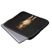 Black 4 Luxe Laptop Sleeve, Loyal Collie Dog Laptopschutzhülle (Vorne Knopf)