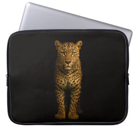 Black 4 Luxe Laptop Sleeve, Majestic Leopard Laptopschutzhülle