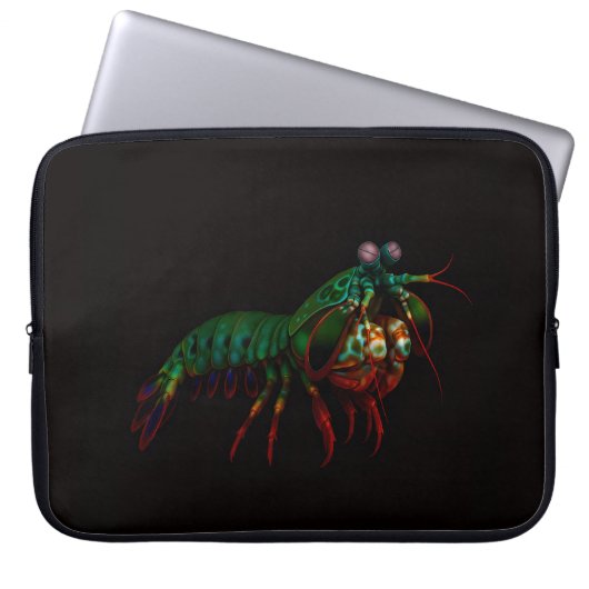 Black 4 Luxe Laptop Sleeve, Mantis Shrimp Laptopschutzhülle (Vorderseite)