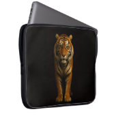 Black 4 Luxe Laptop Sleeve, Noble Tiger Laptopschutzhülle (Vorne Rechts)