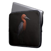 Black 4 Luxe Laptop Sleeve, Reddish Egret Laptopschutzhülle (Vorderseite Links)