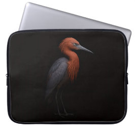 Black 4 Luxe Laptop Sleeve, Reddish Egret Laptopschutzhülle