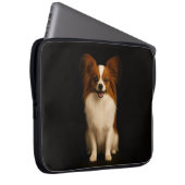 Black 4 Luxe Laptop Sleeve, Refined Papillon Laptopschutzhülle (Vorne Rechts)