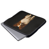 Black 4 Luxe Laptop Sleeve, Refined Papillon Laptopschutzhülle (Vorne Knopf)