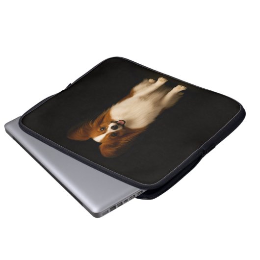 Black 4 Luxe Laptop Sleeve, Refined Papillon Laptopschutzhülle (Vorne Knopf)