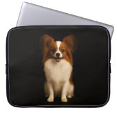 Black 4 Luxe Laptop Sleeve, Refined Papillon Laptopschutzhülle (Vorderseite)