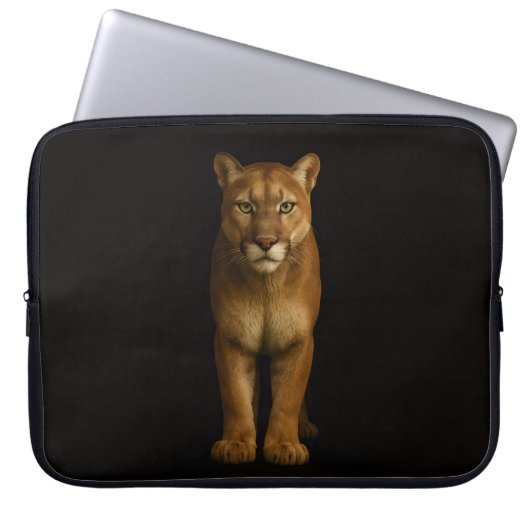 Black 4 Luxe Laptop Sleeve, Silent Prime Puma Laptopschutzhülle (Vorderseite)