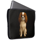 Black 4 Luxe Laptop Sleeve, Sweet Cavalier Spaniel Laptopschutzhülle (Vorne Rechts)