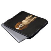 Black 4 Luxe Laptop Sleeve, Sweet Cavalier Spaniel Laptopschutzhülle (Vorne Knopf)