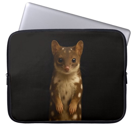 Black 4 Luxe Laptop Sleeve, Sweet Quoll Laptopschutzhülle (Vorderseite)