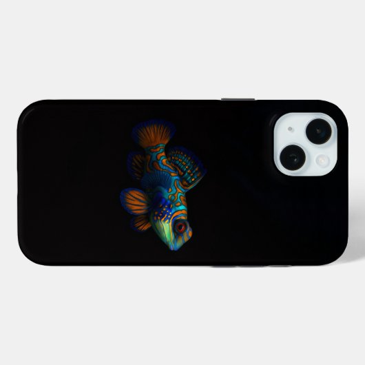 Black 4 Luxe, Mandarin Dragonet Fish Case-Mate iPhone Hülle (Rückseite (Horizontal))