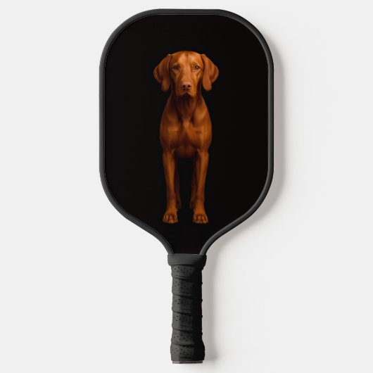 Black 4 Luxe Pickleball Paddle, Agile Vizsla Dog Pickleball Schläger (Vorderseite)