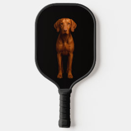 Black 4 Luxe Pickleball Paddle, Agile Vizsla Dog Pickleball Schläger