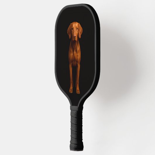 Black 4 Luxe Pickleball Paddle, Agile Vizsla Dog Pickleball Schläger (Links)