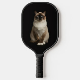 Black 4 Luxe Pickleball Paddle, Birmanese Cat Schläger