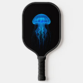Black 4 Luxe Pickleball Paddle, Blue Jellyfish Schläger (Vorderseite)