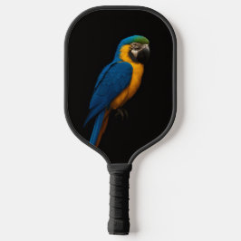 Black 4 Luxe Pickleball Paddle, Blue Yellow Macaw Schläger