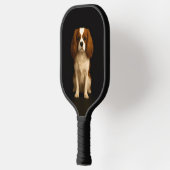 Black 4 Luxe Pickleball Paddle, Cavalier Spaniel Pickleball Schläger (Links)