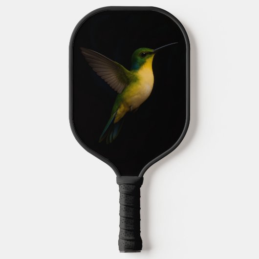 Black 4 Luxe Pickleball Paddle, Flying Hummingbird Pickleball Schläger (Vorderseite)