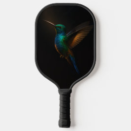 Black 4 Luxe Pickleball Paddle, Flying Hummingbird Schläger
