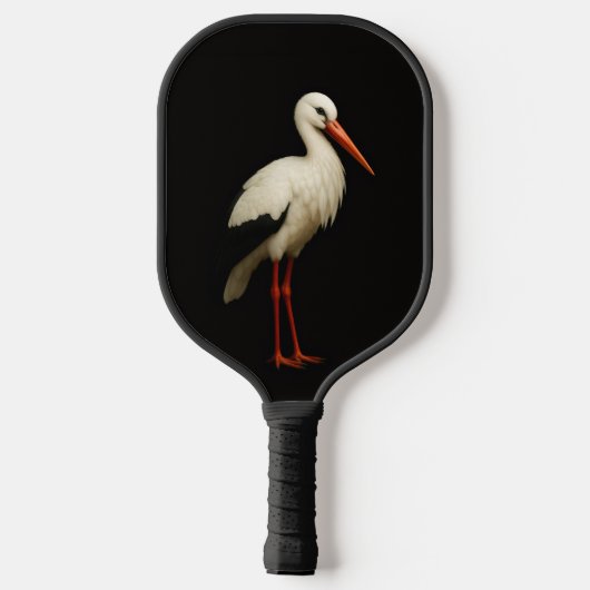 Black 4 Luxe Pickleball Paddle, Graceful Stork Pickleball Schläger (Rückseite)
