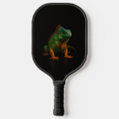 Black 4 Luxe Pickleball Paddle, Green Iguana Pickleball Schläger (Rückseite)