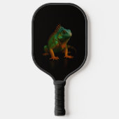 Black 4 Luxe Pickleball Paddle, Green Iguana Schläger (Vorderseite)