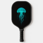 Black 4 Luxe Pickleball Paddle, Green Jellyfish Schläger (Vorderseite)