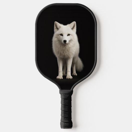 Black 4 Luxe Pickleball Paddle, Ivory Arctic Fox Schläger (Vorderseite)