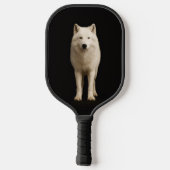 Black 4 Luxe Pickleball Paddle, Ivory Arctic Wolf Schläger (Rückseite)
