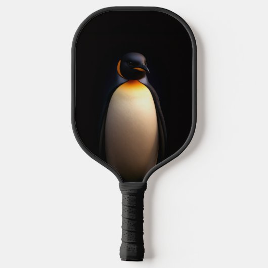 Black 4 Luxe Pickleball Paddle, Kaiser Pinguin Schläger (Rückseite)